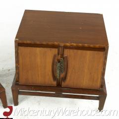 Helen Hobey Baker Mid Century Walnut Nightstands Pair - 3688605