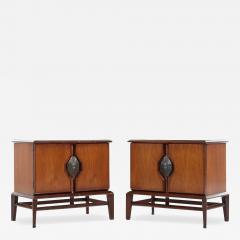 Helen Hobey Helen Hobey Baker Mid Century Walnut Nightstands Pair - 3690466
