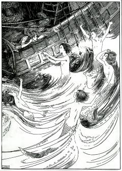 Helen Stratton The Little Mermaid Fairy Tales English Female Illustrator Pen and Ink - 3489679