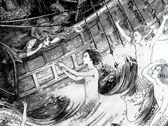 Helen Stratton The Little Mermaid Fairy Tales English Female Illustrator Pen and Ink - 3489683