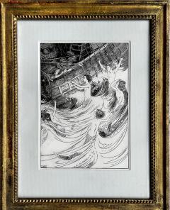 Helen Stratton The Little Mermaid Fairy Tales English Female Illustrator Pen and Ink - 3489687