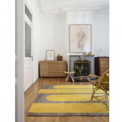 Helena Rohner Helena Rohner Rectangular Wool And Jute Lemon Popsycle Carpet India - 1222845