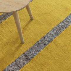 Helena Rohner Helena Rohner Rectangular Wool And Jute Lemon Popsycle Carpet India - 1222846