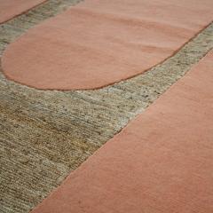 Helena Rohner Rectangular Wool And Jute Strawberry Popsycle Carpet India - 900835