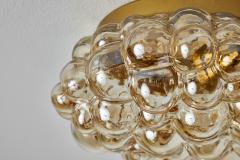 Helena Tynell 1960s Helena Tynell Amber Bubble Glass Flush Mount for Limburg - 2717276
