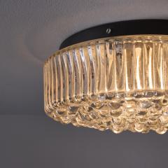 Helena Tynell 1960s Helena Tynell Smoked Bubble Glass Flush Mount for Limburg - 4349934