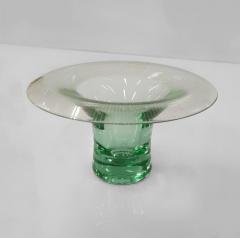 Helena Tynell Helena Turpeinen Tynell Line engraved Green Mushroom Vase Riihim enlasi 1940s - 4173864