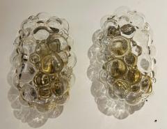 Helena Tynell Pair of 1960s Austrian Helena Tynell Bubble Glass Wall Lamps - 3289109