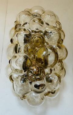 Helena Tynell Pair of Helena Tynell Limburg Bubble Glass 1960s Mid Century Wall Lamps - 3901792