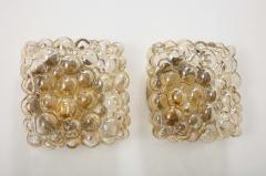 Helena Tynell Pair of Large Helena Tynell Square Bubble Sconces Ceiling Lights  - 3262185