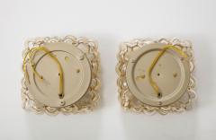 Helena Tynell Pair of Large Helena Tynell Square Bubble Sconces Ceiling Lights  - 3262191