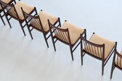 Helge Sibast Helge Sibast model 422 dining chairs in rosewood Denmark 1960 - 3697355