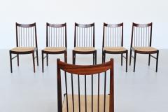 Helge Sibast Helge Sibast model 422 dining chairs in rosewood Denmark 1960 - 3697359