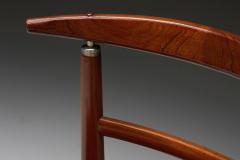 Helge Sibast Sibast Dining Chairs in Red Velvet 1960s - 2913999