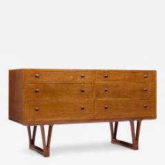 Helge Vestergaard Jensen Helge Vestergaard Jensen for Peder Pedersen Sculptural Danish 6 Drawer Dresser - 4392151