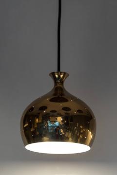 Helge Zimdal 1960s Brass Perforated Onion Pendants by Helge Zimdal for Falkenberg - 524626