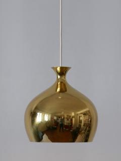 Helge Zimdal Elegant Brass Pendant Lamp L ken by Helge Zimdal for Falkenbergs Sweden 1960s - 3886320