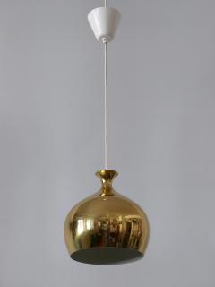 Helge Zimdal Elegant Brass Pendant Lamp L ken by Helge Zimdal for Falkenbergs Sweden 1960s - 3886323