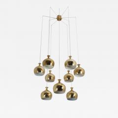 Helge Zimdal Helge Zimdal the Onion Midcentury Swedish Chandelier - 805262