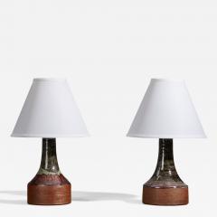 Helle Allpass Table Lamps in Stoneware Denmark 1960s - 4777327