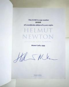 Helmut Newton Helmut Newton Sumo Taschen Book Philippe Starck Stand Signed Limited Edition - 3611916