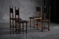Hendrik Berlage Arts Crafts Chairs by H P Berlage Netherlands Early 20th Century - 4557543
