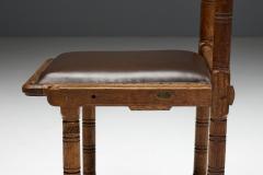 Hendrik Berlage Arts Crafts Chairs by H P Berlage Netherlands Early 20th Century - 4557547