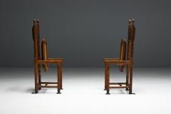Hendrik Berlage Arts Crafts Chairs by H P Berlage Netherlands Early 20th Century - 4557553