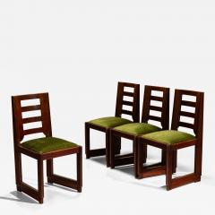 Hendrik Wouda Set of Four The Hague School Dining Room Chairs in the Style of Wouda - 4490698