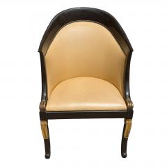 Hendrix Allardyce Regency Style Ebonized Giltwood Club Chair 1 of 2 - 4663916