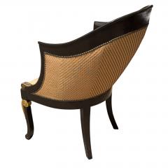 Hendrix Allardyce Regency Style Ebonized Giltwood Club Chair 1 of 2 - 4663918