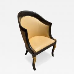Hendrix Allardyce Regency Style Ebonized Giltwood Club Chair 1 of 2 - 4682291