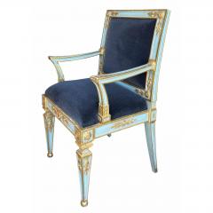 Hendrix Allardyce Venetian Style Armchair W Mohair 1 of 2 Available - 4690241