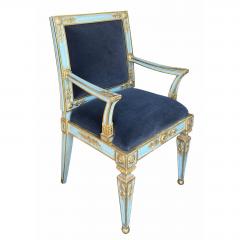 Hendrix Allardyce Venetian Style Armchair W Mohair 1 of 2 Available - 4690242