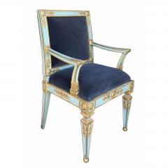 Hendrix Allardyce Venetian Style Armchair W Mohair 1 of 2 Available - 4690244