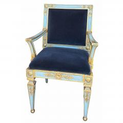 Hendrix Allardyce Venetian Style Armchair W Mohair 1 of 2 Available - 4690245