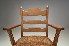 Henning Kjaernulf Armchair with Woven Seating in the manner of Henning Kj rnulf Denmark 1960s - 4556558