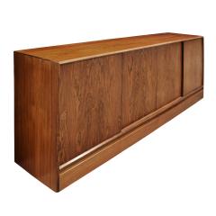 Henning Kjaernulf Credenza in Brazilian Rosewood with Inset Pulls 1960s Signed  - 1856818