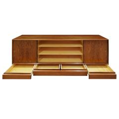 Henning Kjaernulf Credenza in Brazilian Rosewood with Inset Pulls 1960s Signed  - 1856825