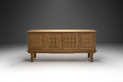 Henning Kjaernulf Danish Modern Carved Oak Sideboard by Henning Kj rnulf Attr Denmark ca 1970s - 3893891