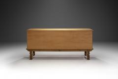 Henning Kjaernulf Danish Modern Carved Oak Sideboard by Henning Kj rnulf Attr Denmark ca 1970s - 3893893