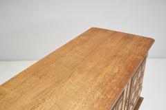 Henning Kjaernulf Danish Modern Carved Oak Sideboard by Henning Kj rnulf Attr Denmark ca 1970s - 3893895