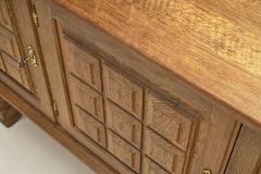 Henning Kjaernulf Danish Modern Carved Oak Sideboard by Henning Kj rnulf Attr Denmark ca 1970s - 3893898