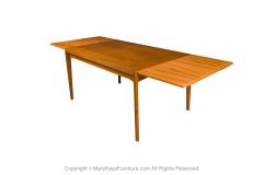 Henning Kjaernulf Danish Teak Large Extendable Draw Leaf Dining Table - 2964502