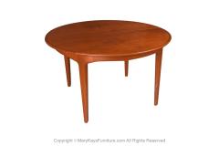 Henning Kjaernulf Danish Teak Round Expandable Table Henning Kjaernulf for Soro Stolefabrik - 3003058