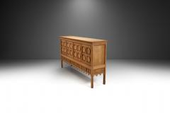 Henning Kjaernulf Henning Kj rnulf Carved Oak Sideboard for Nyrup M belfabrik Denmark 1970s - 2852655