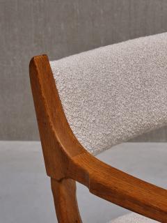 Henning Kjaernulf Henning Kj rnulf Kurul Armchair in Oak and Leli vre Boucl Denmark 1960s - 3634209