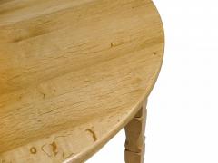 Henning Kjaernulf Henning Kj rnulf Scandinavian Solid White Oak Round Dining Table with Leaves - 4602940