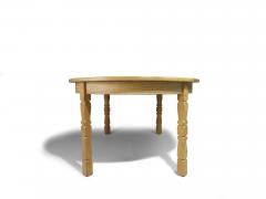 Henning Kjaernulf Henning Kj rnulf Scandinavian Solid White Oak Round Dining Table with Leaves - 4602941