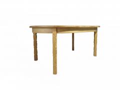 Henning Kjaernulf Henning Kj rnulf Scandinavian Solid White Oak Round Dining Table with Leaves - 4602949